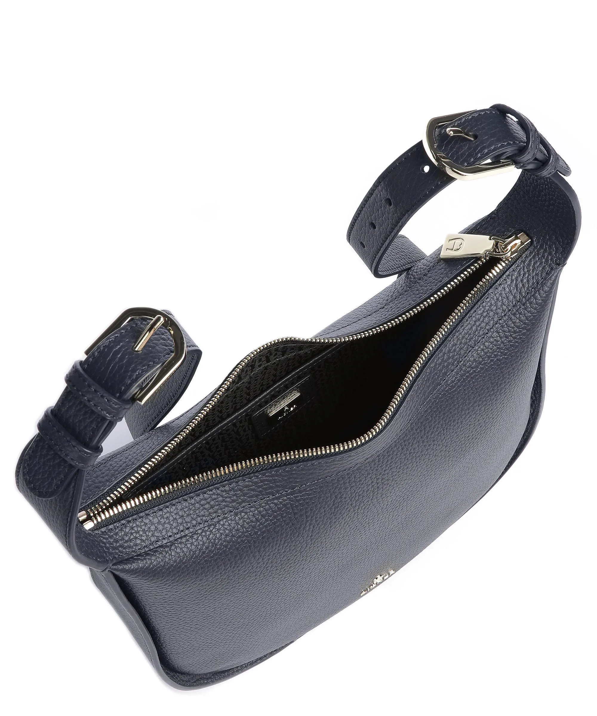  Aigner Ivy M Borsa hobo pelle di vacchetta grana navy  