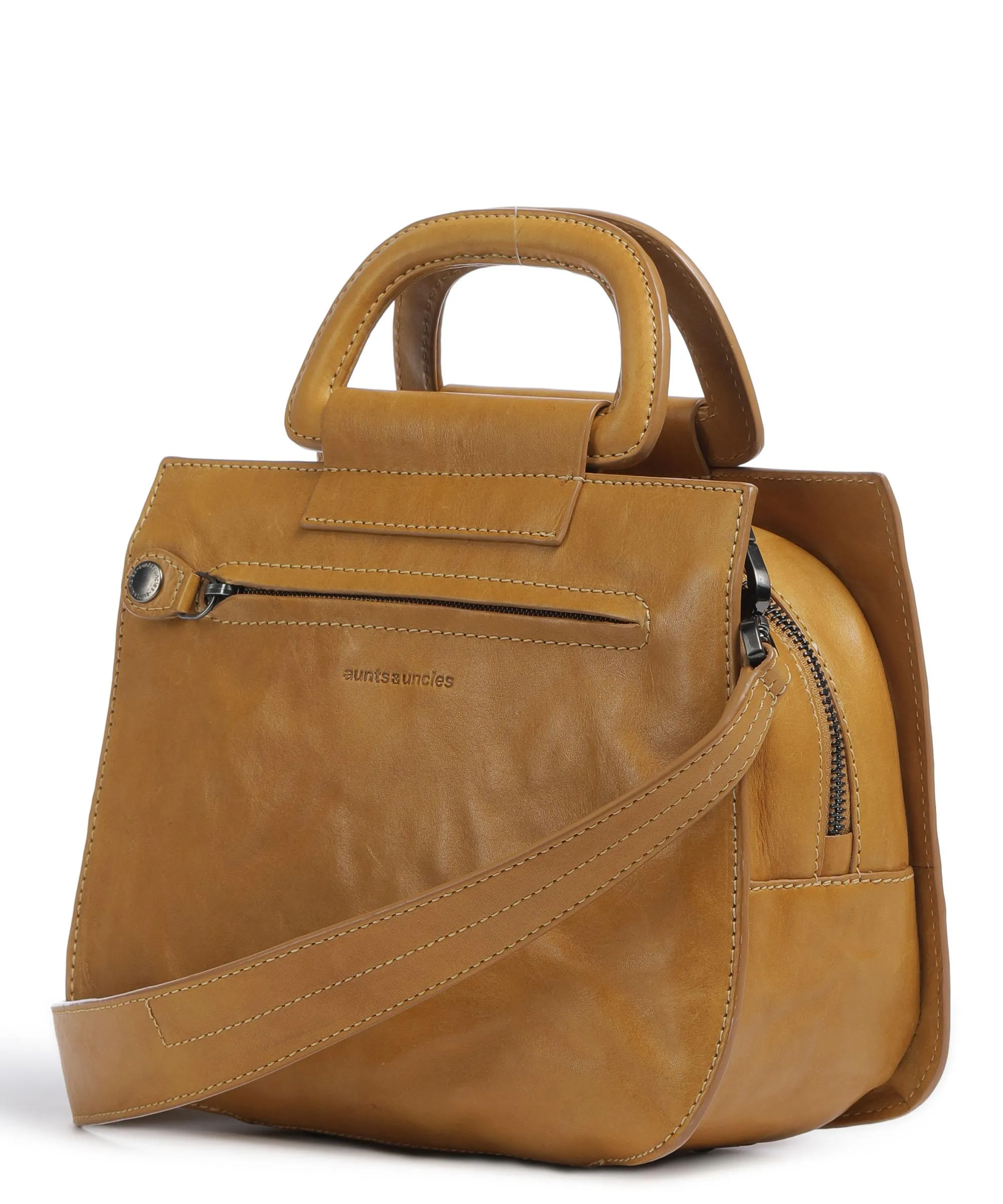  Aunts & Uncles Grandma's Luxury Club Mrs. Mochi Borsa a mano pelle granulata giallo  