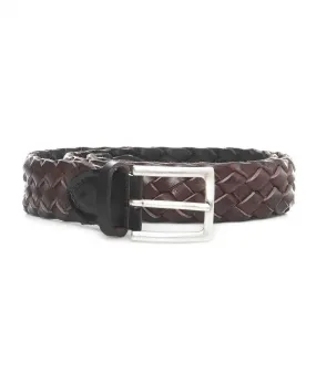 Cintura intrecciata marrone scuro marrone scuro