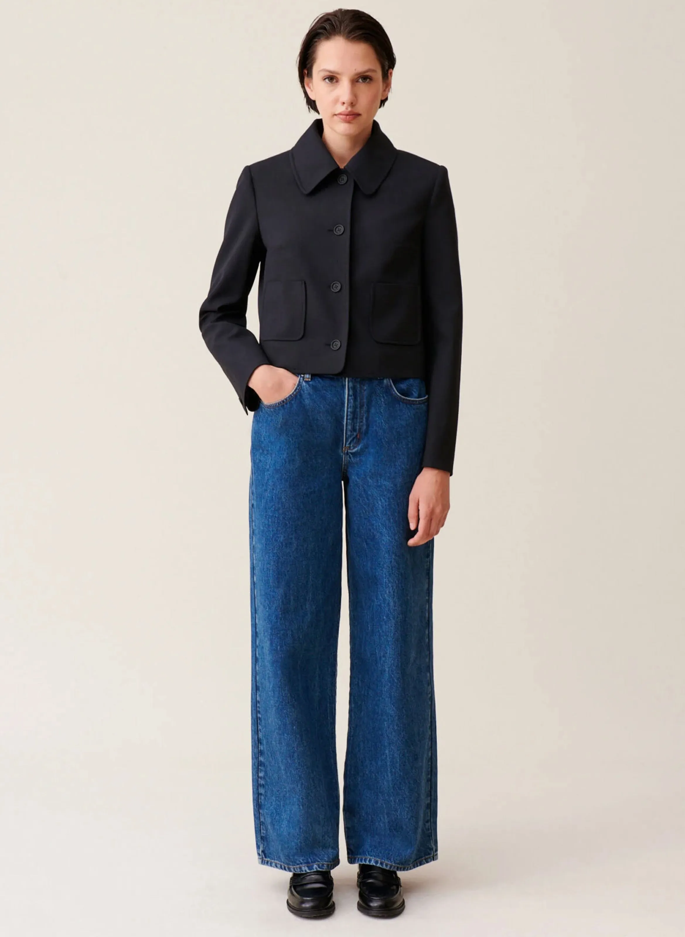  CLAUDIE PIERLOT   Giacca dritta con collo classico | Blu