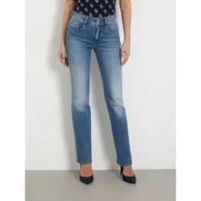 Jeans straight a vita alta guess
