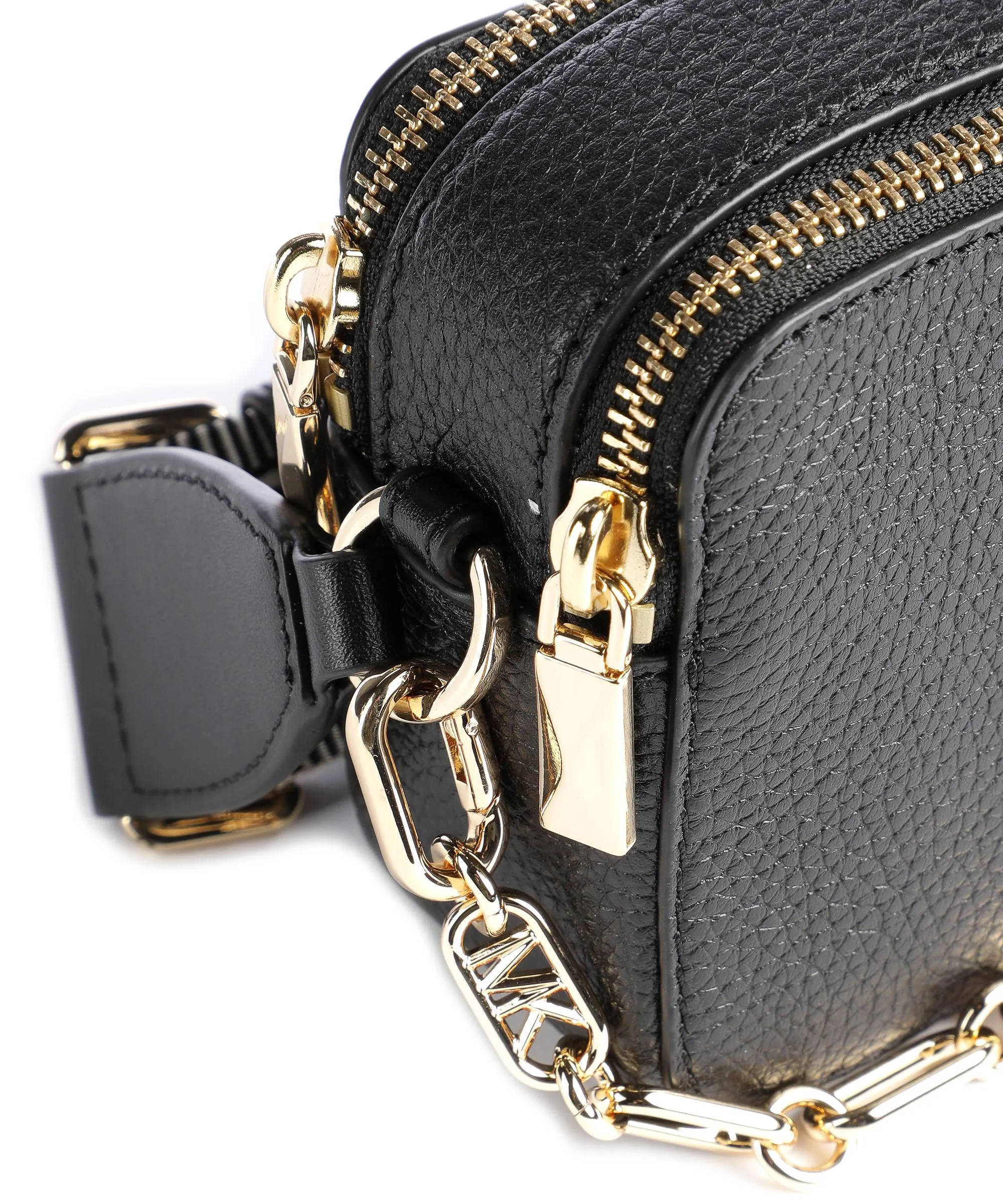  Michael Kors Jet Set Borsa a tracolla pelle di vacchetta grana nero  