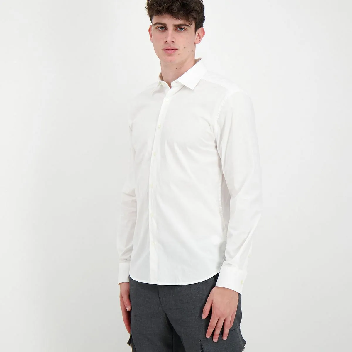      PEUTEREY CAMICIA IN POPELINE STRETCH VINTEX POP  