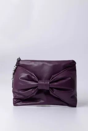 Pochette con fiocco PRISM VIOLET