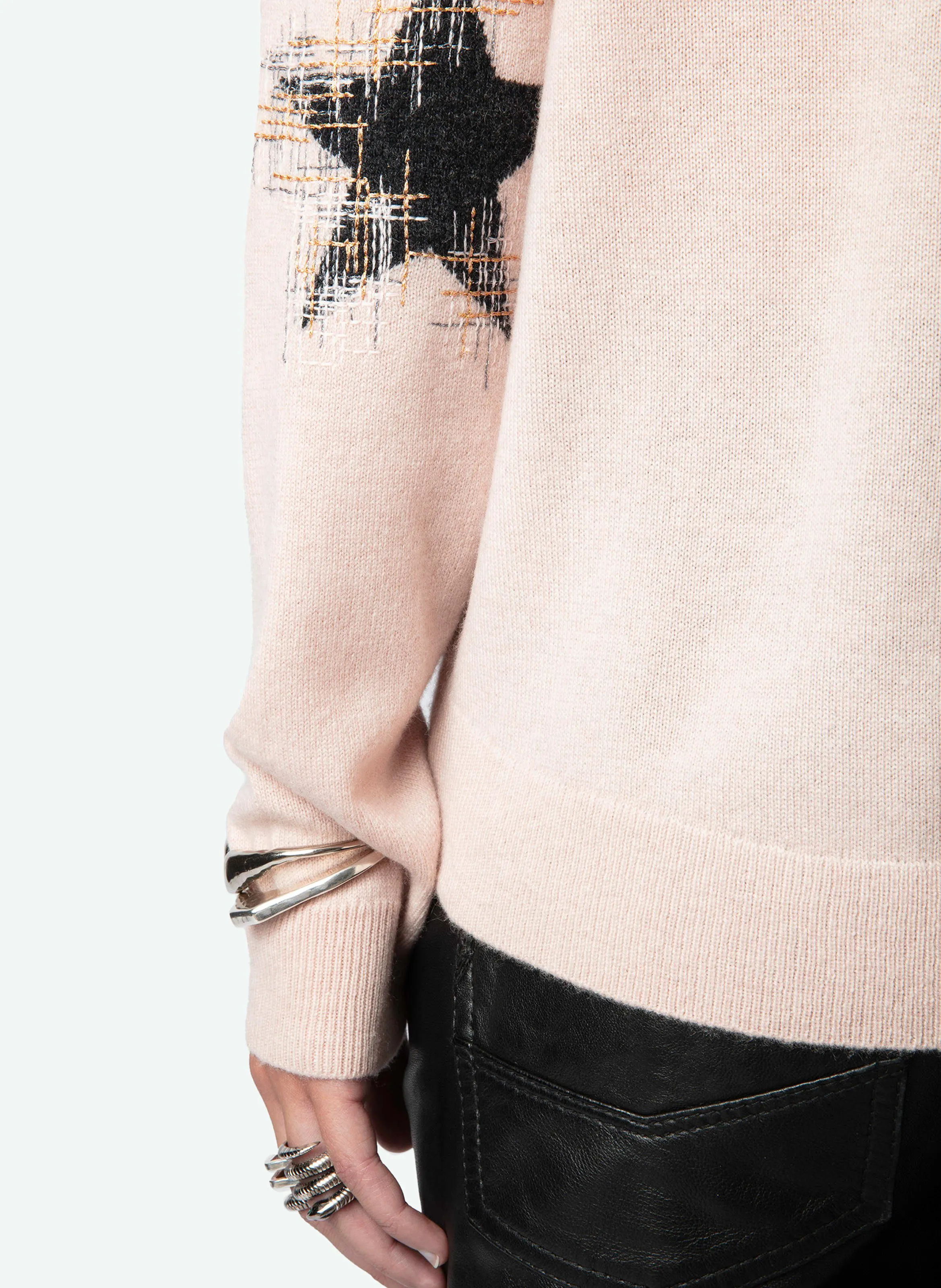  ZADIG&VOLTAIRE   CICI - Pullover ricamato in cashmere | Rosa